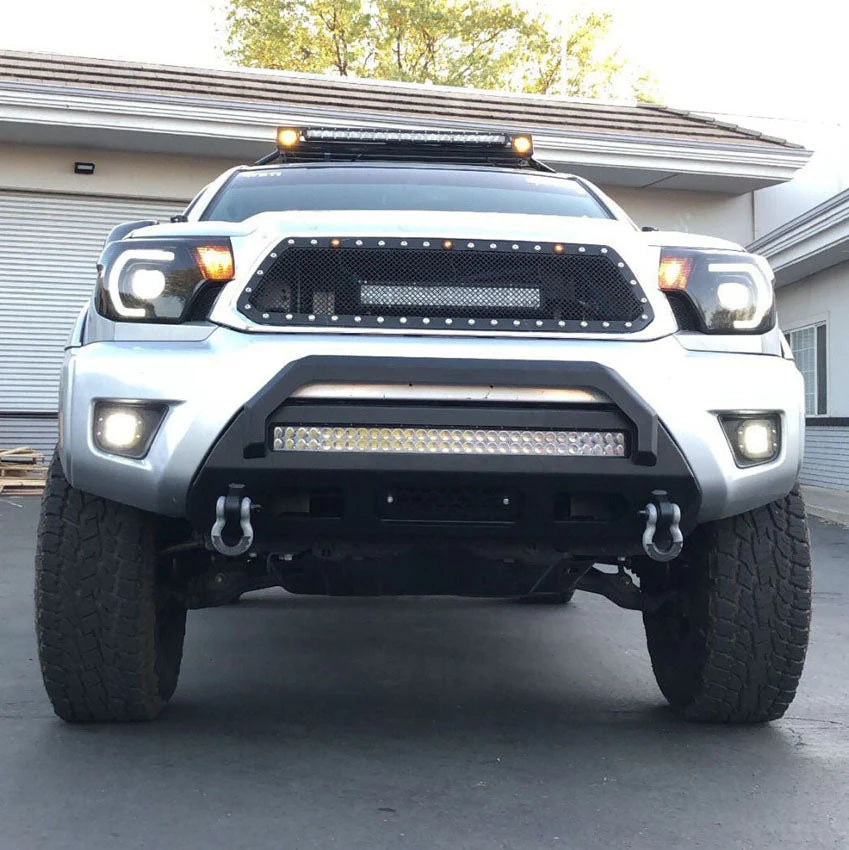 2012-2015 TOYOTA TACOMA PROLITE FRONT WINCH BUMPER Front View