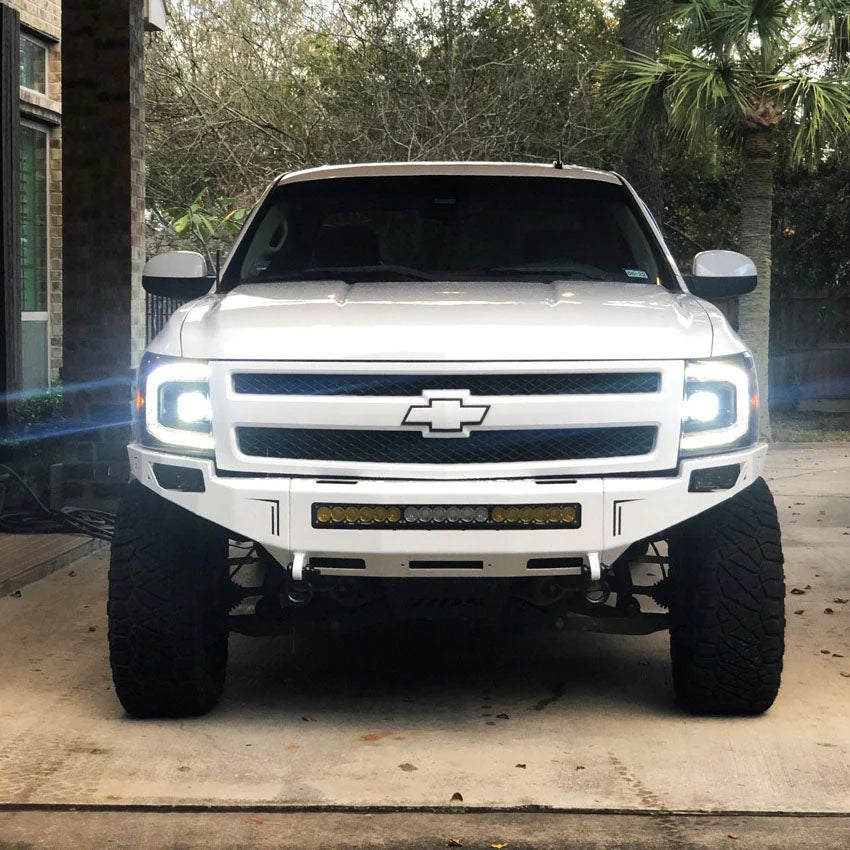 2008-2013 CHEVY SILVERADO 1500 OCTANE FRONT WINCH BUMPER Front View