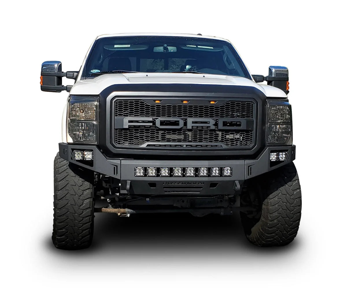 2011-2016 FORD SUPERDUTY F250/F350 OCTANE SERIES FRONT BUMPER Front View