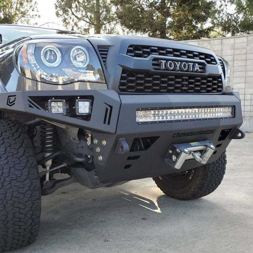 2005-2011 TOYOTA TACOMA OCTANE FRONT WINCH BUMPER Front View