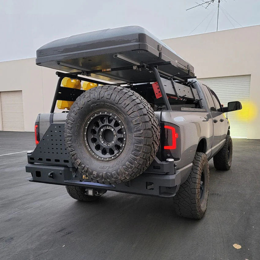 2003-2009 RAM 2500/3500 OCTANE DUAL SWING OUT REAR BUMPER Front View