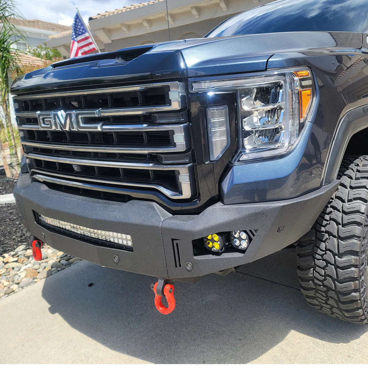 2020-2023 GMC SIERRA 2500/3500 OCTANE FRONT BUMPER Front View