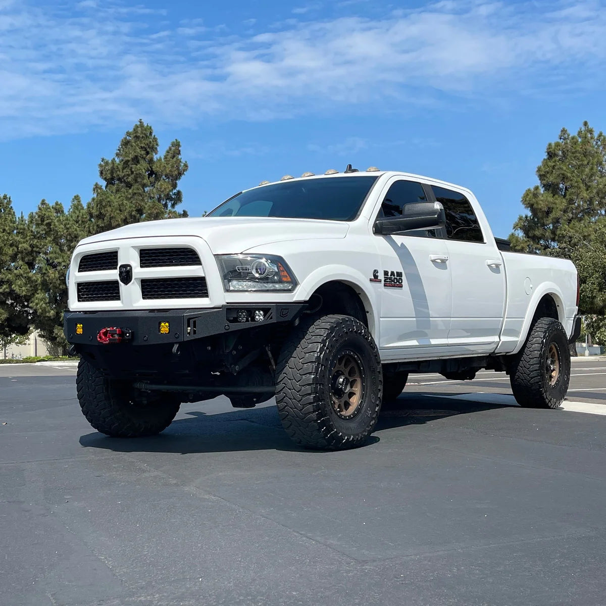 2010-2018 RAM 2500/3500 OCTANE SERIES FRONT WINCH BUMPER Front View