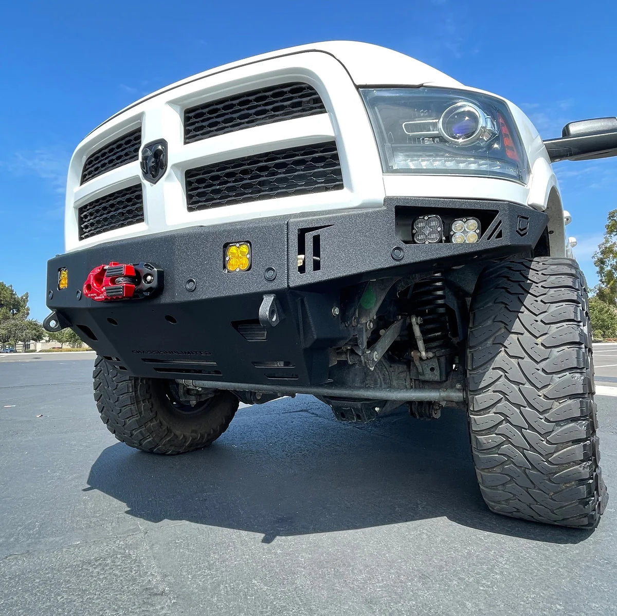 2010-2018 RAM 2500/3500 OCTANE SERIES FRONT WINCH BUMPER Front View