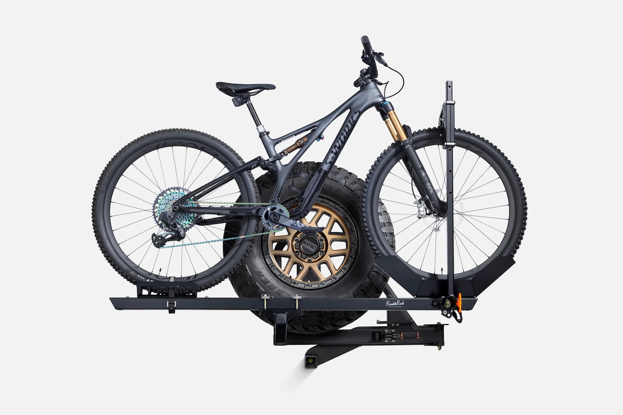RambleRack Heavy Duty Hitch Bike Rack | RiGd Supply Front View