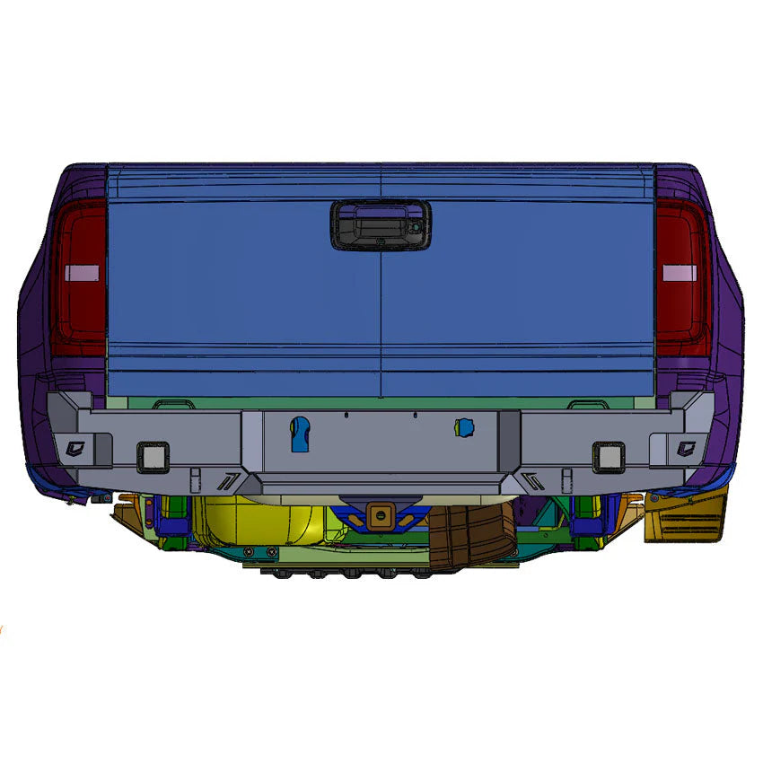 2015-2020 CHEVY COLORADO / ZR2 / GMC CANYON OCTANE REAR BUMPER Front View