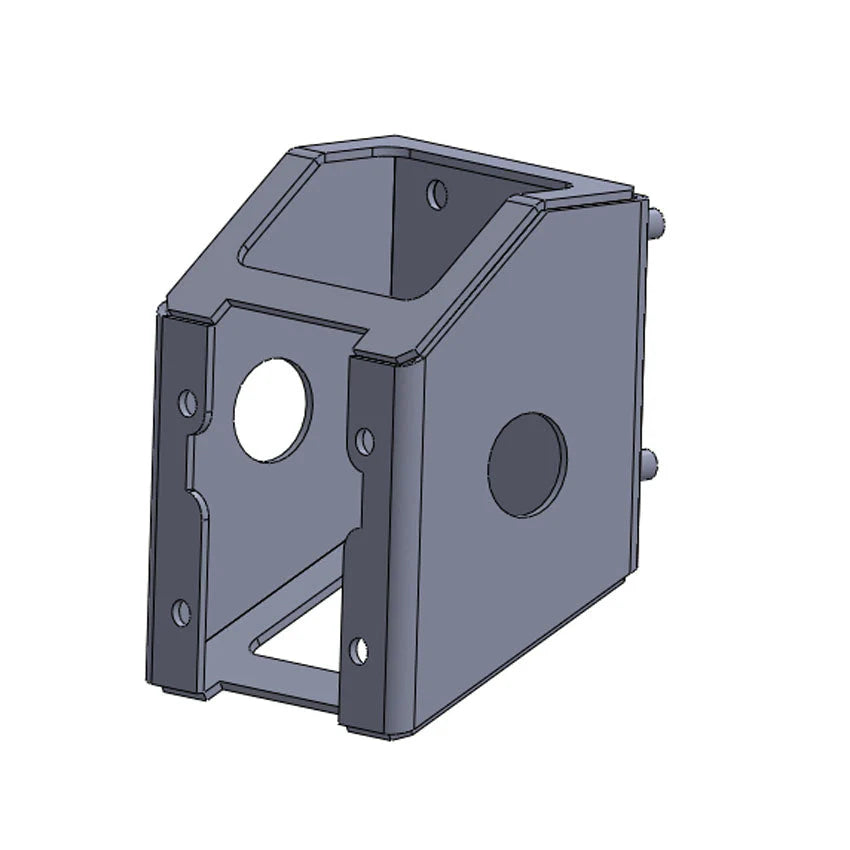 SWING OUT BUMPER SPARE TIRE MOUNT Front View