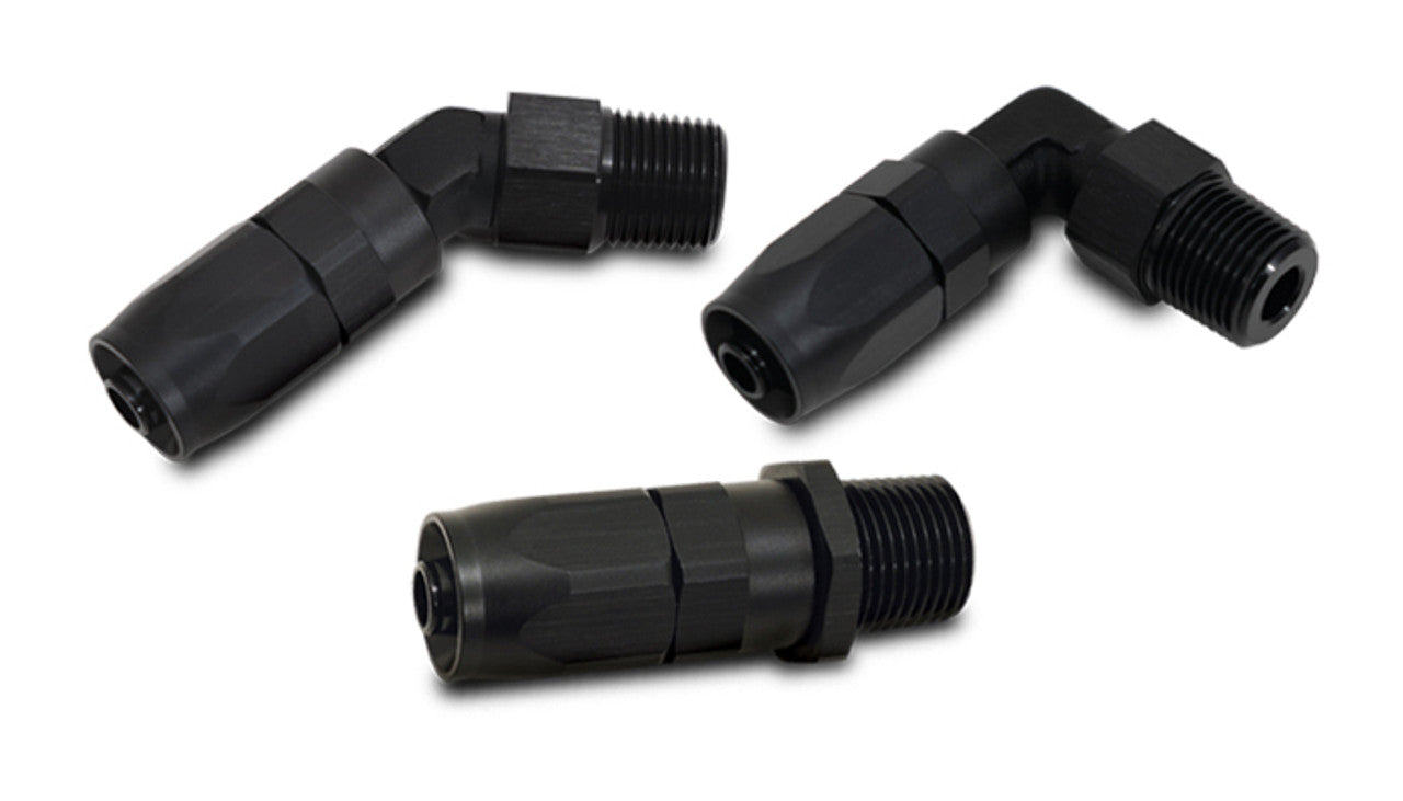 Tight Radius Forged Hose End Fittings, Male NPT Front View