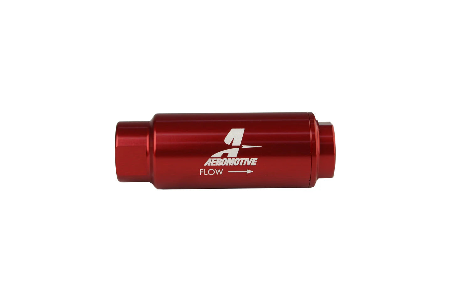40 Micron Red Fuel Filter with 3/8 NPT Ports & Stainless Mesh Element
