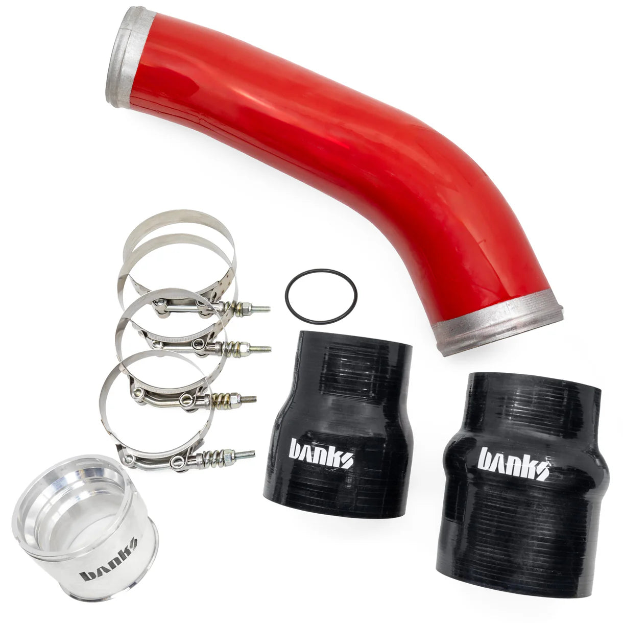 Hot and Cold Side Boost Tube System 2017-2026 Ford Super Duty 6.7L Non HO Front View