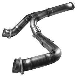 3" SS Competition Only Y-Pipe. 2009-2013 GM Truck 4.8L/5.3L. Connects to OEM. Front View