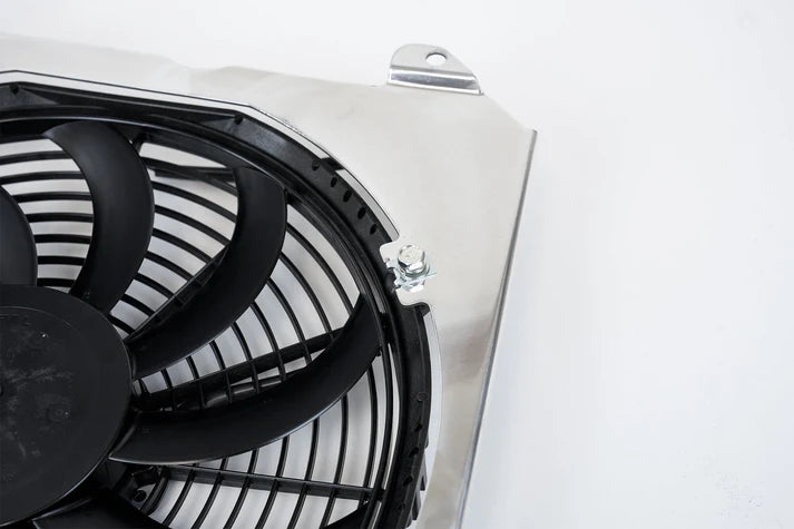 92-00 Civic All-Aluminum Fan Shroud w/ 12-inch SPAL Fan Front View