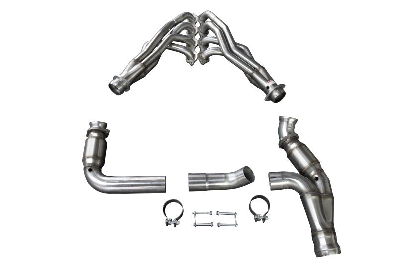 1-7/8" Header and Catted Connection Kit 2019-2023 GM 1500 Series Truck 6.2L Front View