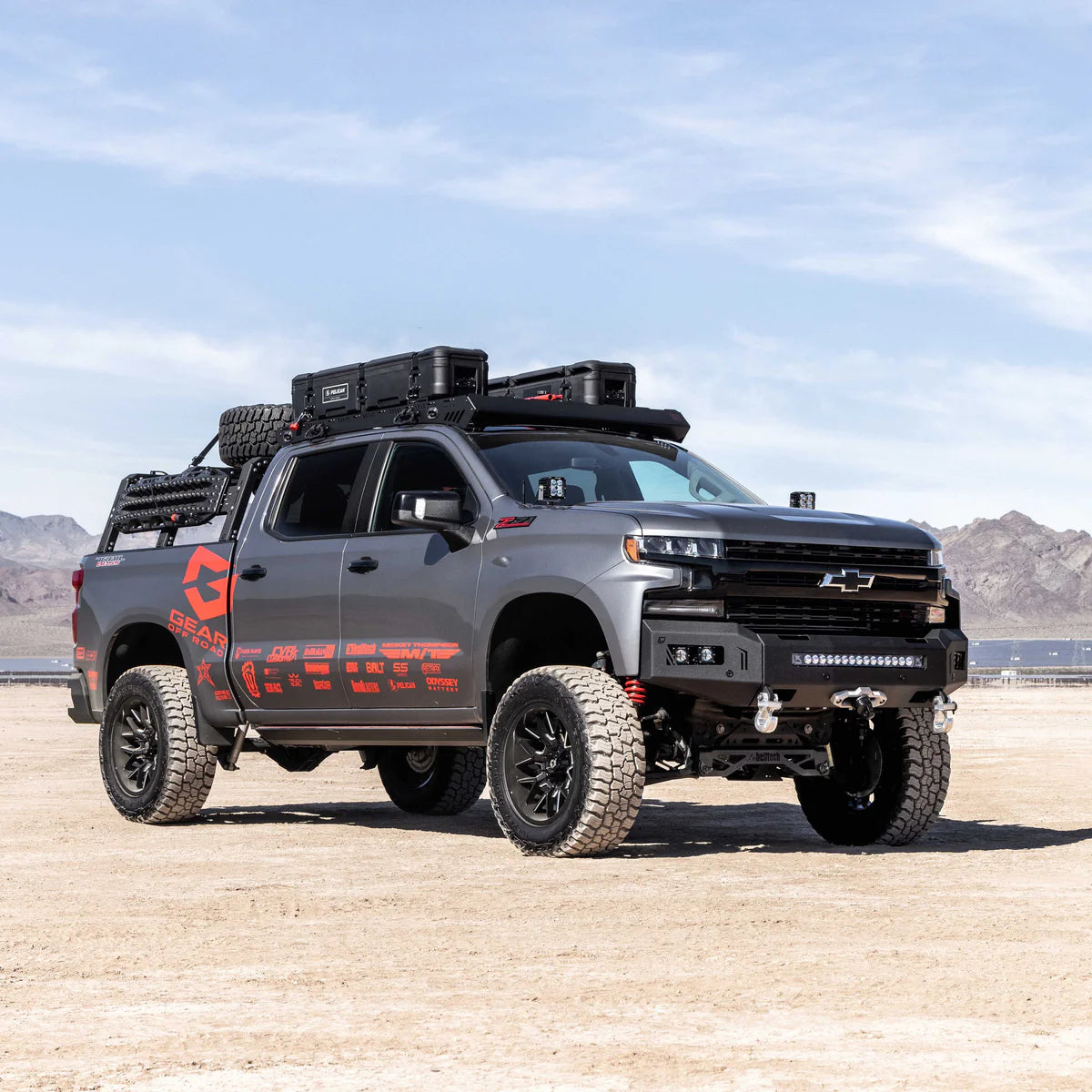 2019-2021 CHEVROLET SILVERADO 1500 OCTANE WINCH BUMPER Front View