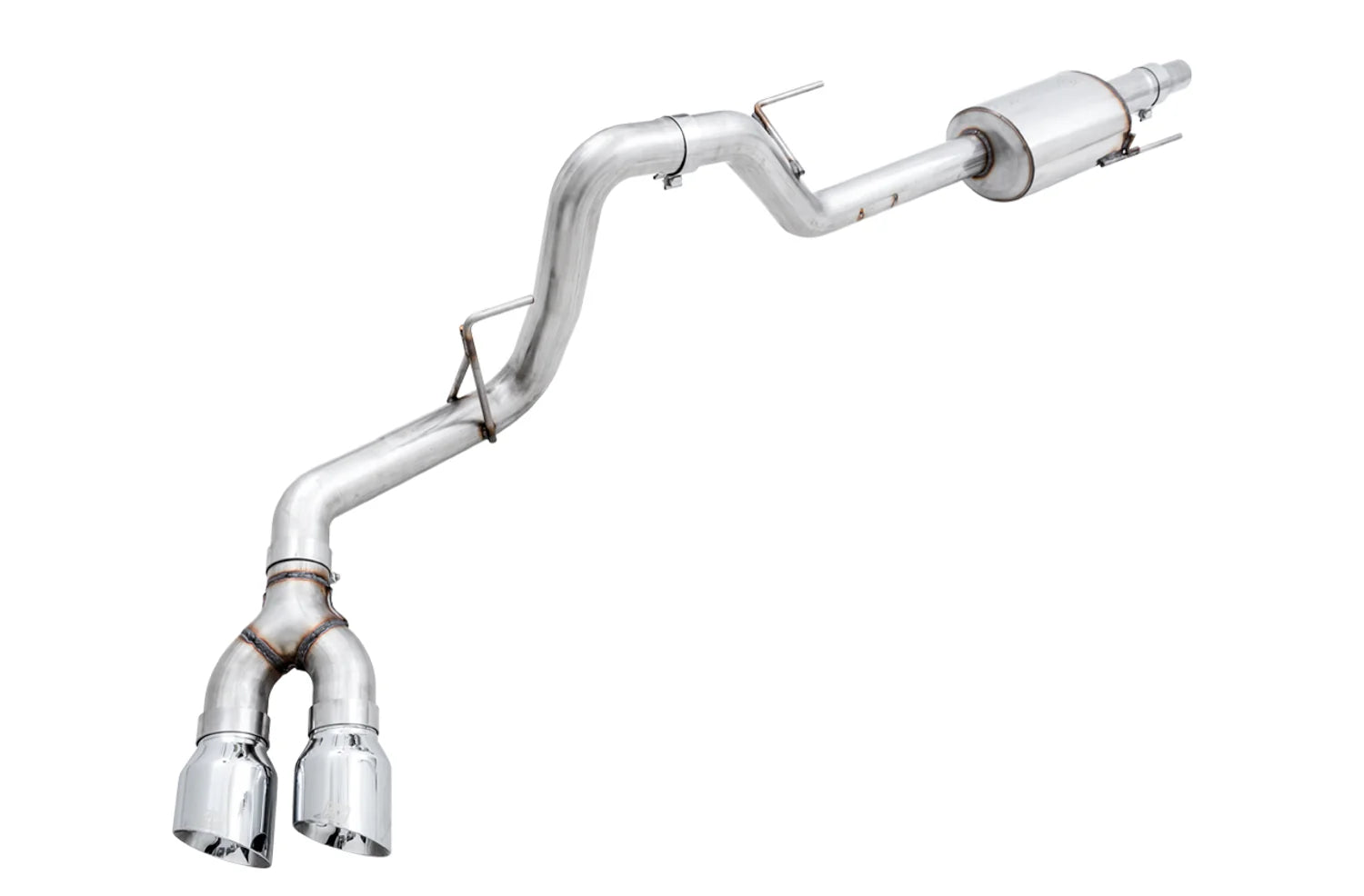 AWE 0FG Exhaust Suite for the '15-'20 Ford F-150 Ecoboost Front View