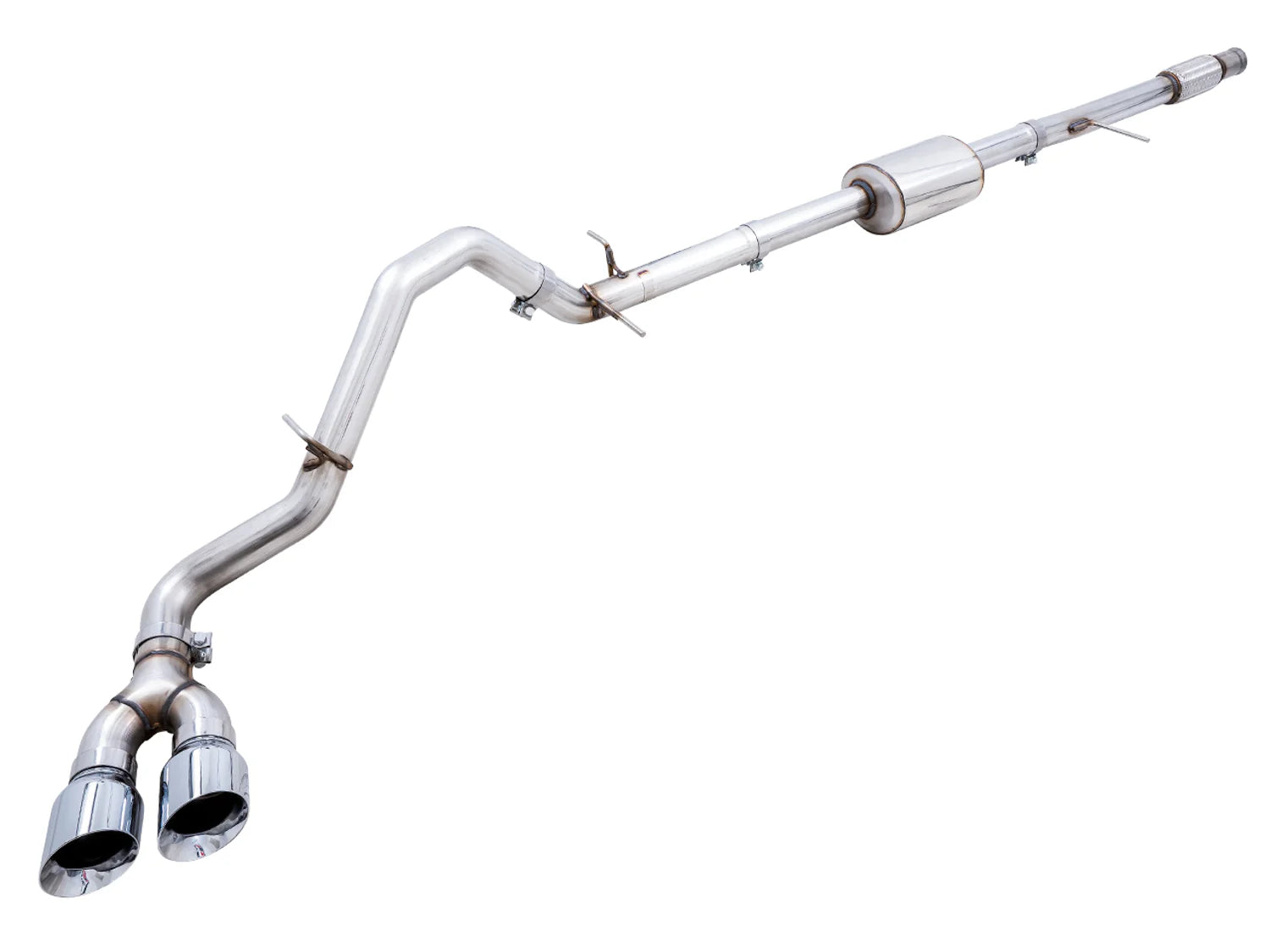 AWE 0FG Exhaust Suite for the 4th Gen Silverado/Sierra 5.3L Front View