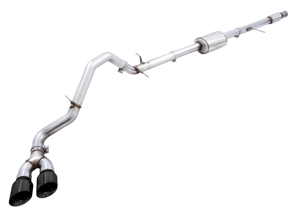 AWE 0FG Exhaust Suite for the 4th Gen Silverado/Sierra 5.3L Front View