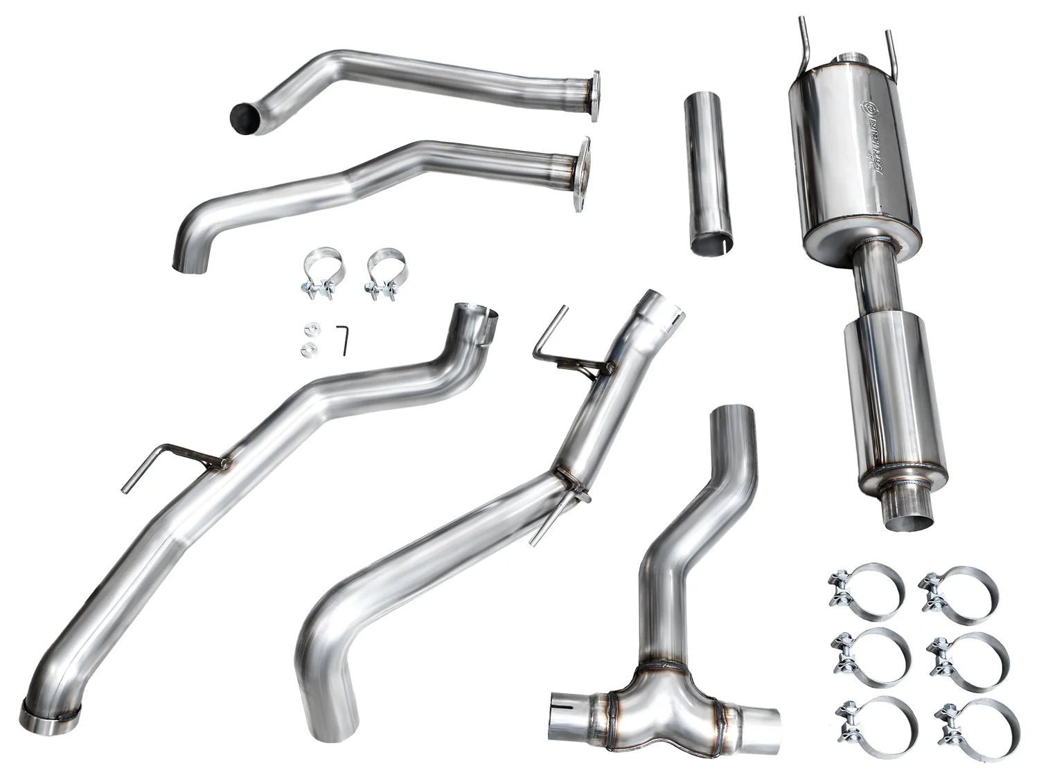 AWE 0FG Exhaust for '22+ Toyota Tundra Front View