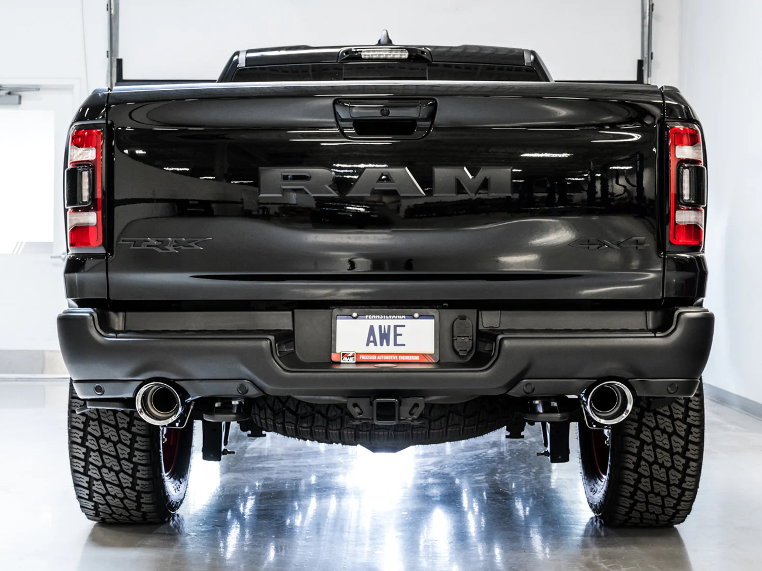 AWE 0FG Exhaust Suite for the RAM 1500 TRX Front View
