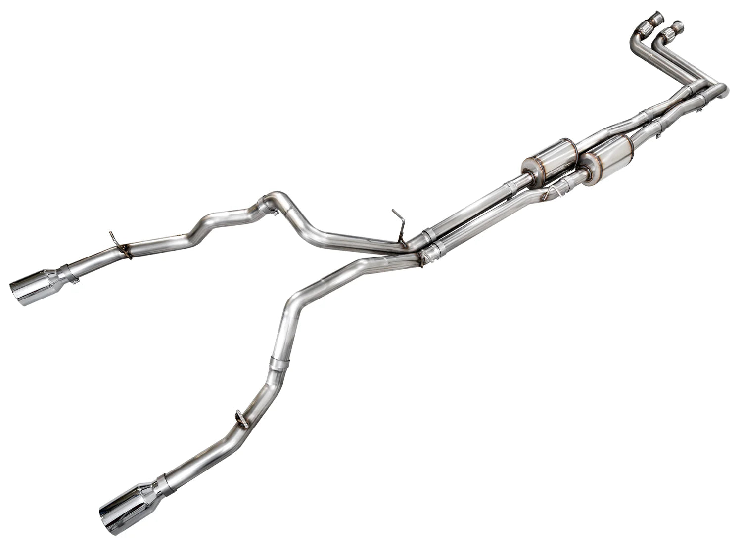 AWE 0FG Exhaust Suite for the 25+ RAM 1500 3.0L Front View