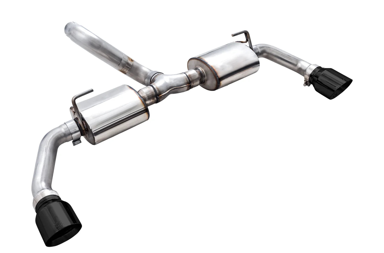 AWE Exhaust Suite for the 2.0T Jeep JL/JLU Wrangler Front View