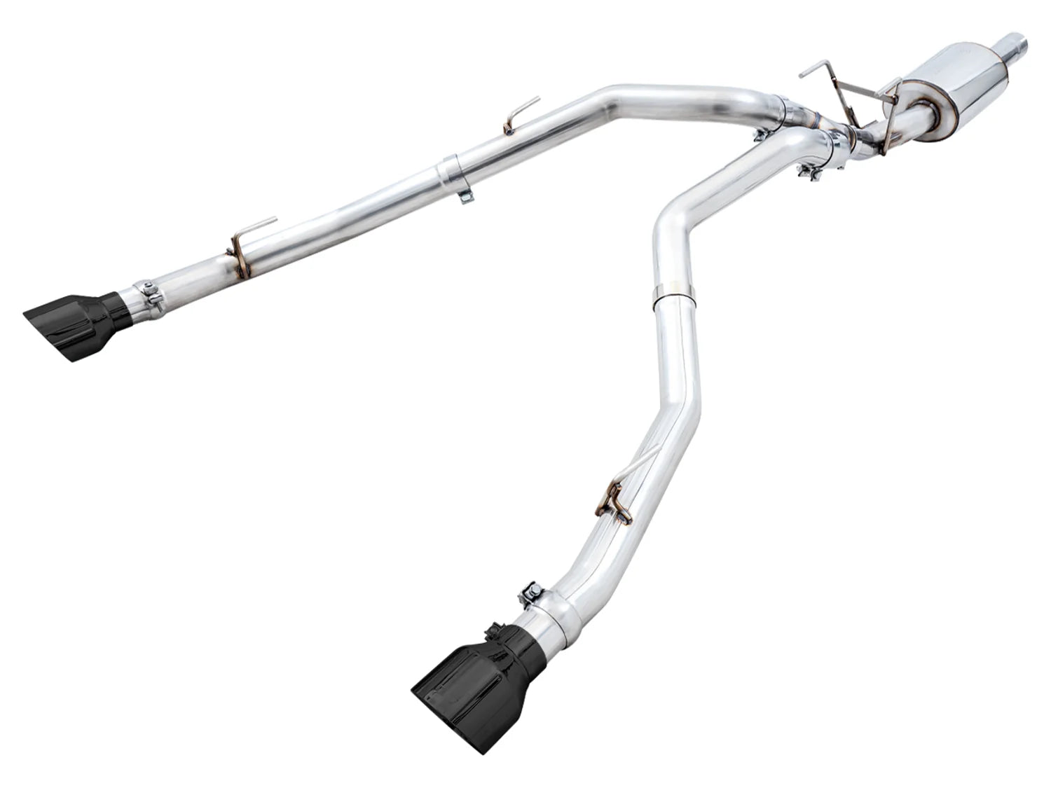 AWE 0FG Exhaust Suite for the 4th Gen RAM 1500 5.7L (with bumper cutouts) Front View