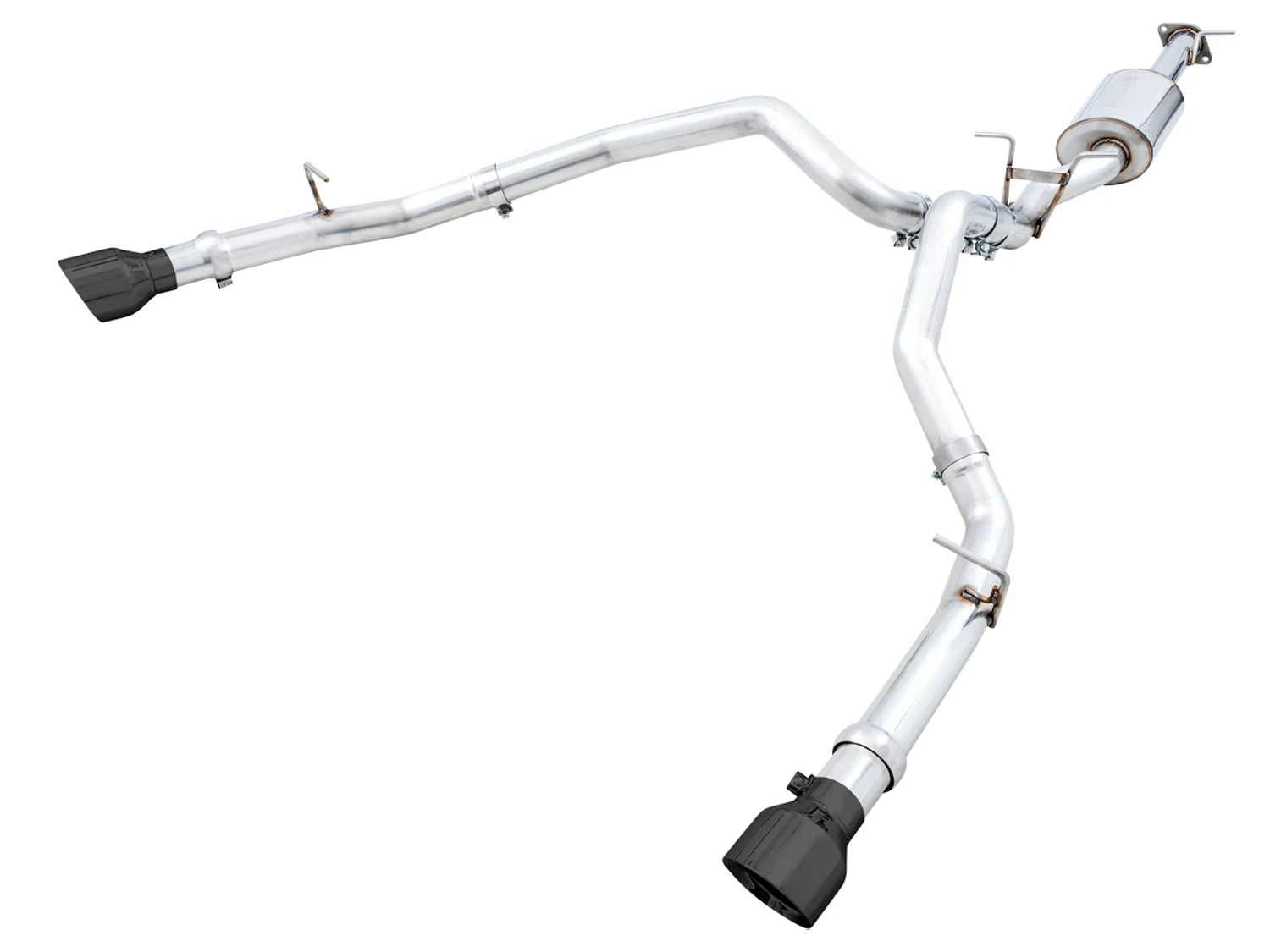AWE 0FG Exhaust Suite for the 5th Gen RAM 1500 5.7L Front View