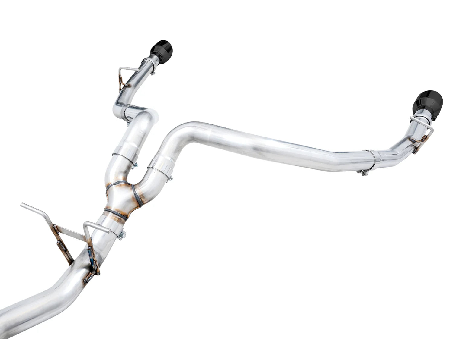 AWE 0FG Exhaust Suite for the 5th Gen RAM 1500 5.7L Front View