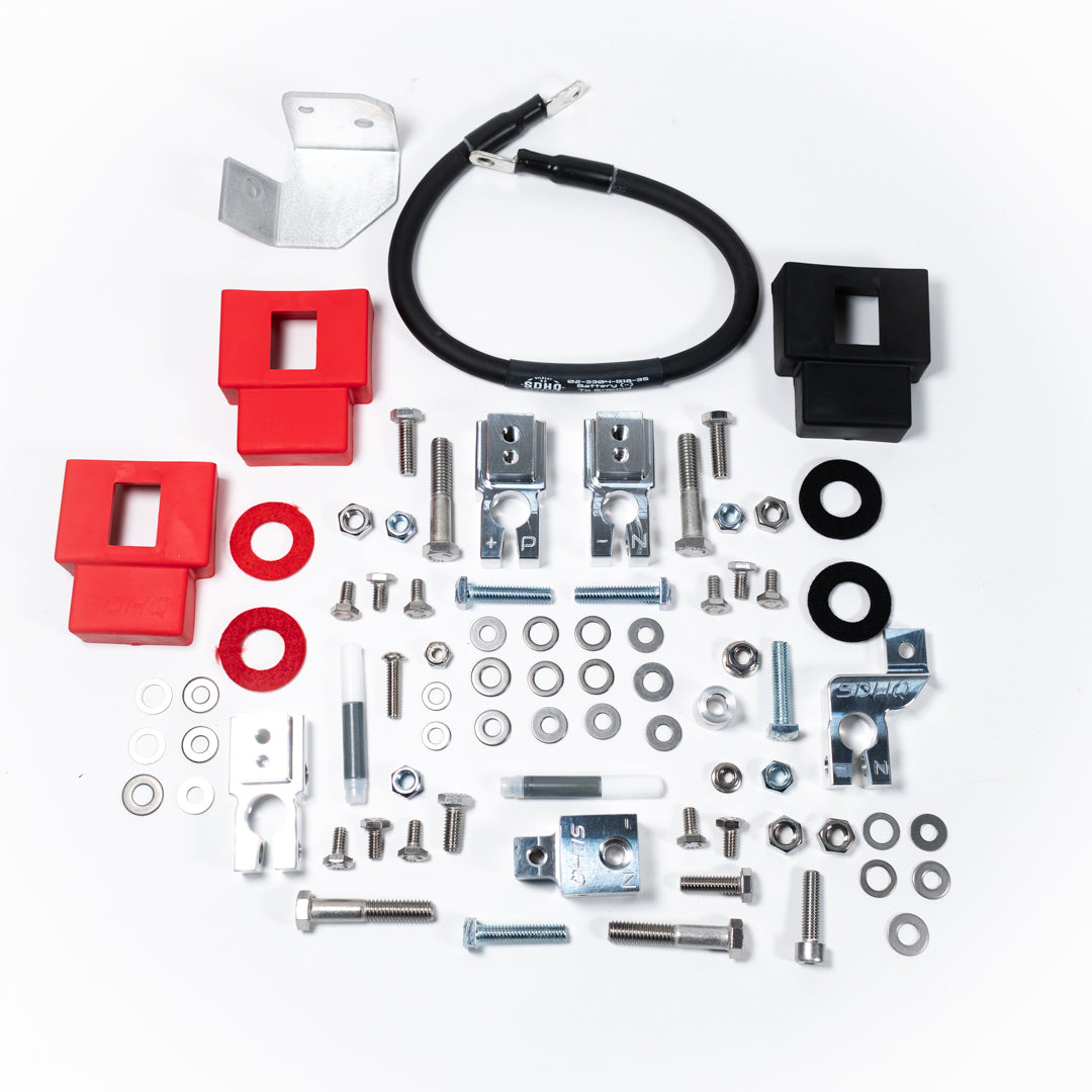 '19-23 RAM 2500/3500 Complete Billet Battery Terminal and Distribution Kit parts