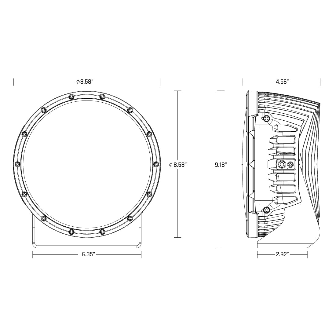 360-Series LED Off-Road Light Kits w/ RGB Backlighting