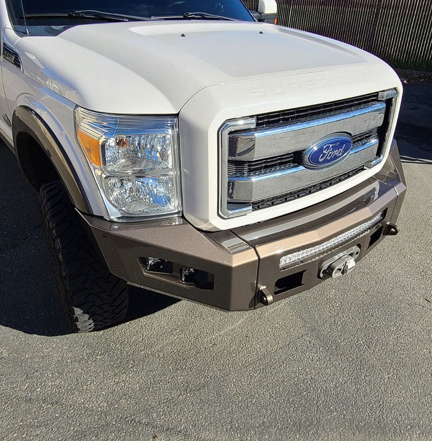 2011-2016 FORD SUPERDUTY F250/F350 ATTITUDE FRONT BUMPER Front View