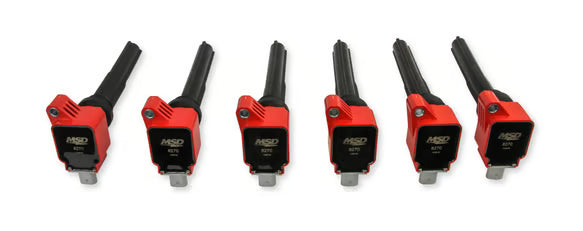 MSD Ignition Coil - Ford EcoBoost - 3.5L V6 - Red - 6-Pack
