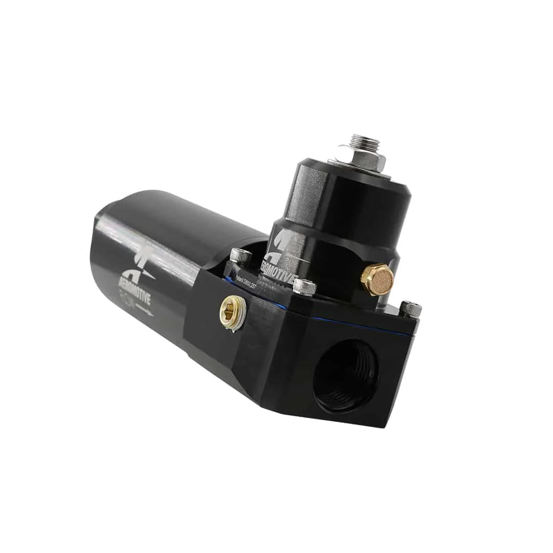 Fuel Pressure Regulator & 10-Micron Cellulose Element Fuel Filter Combo Front View