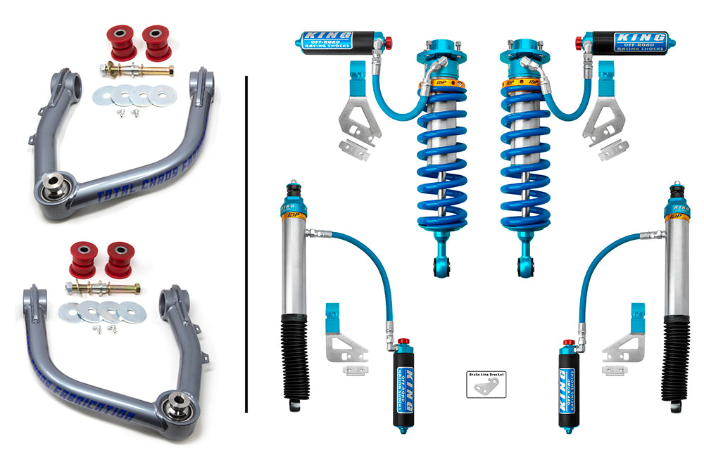 LIFT KIT W/ FRONT & REAR 3.0 INCH DIAMETER ADJUSTABLE KING SHOCKS - 3RD GEN TUNDRA
