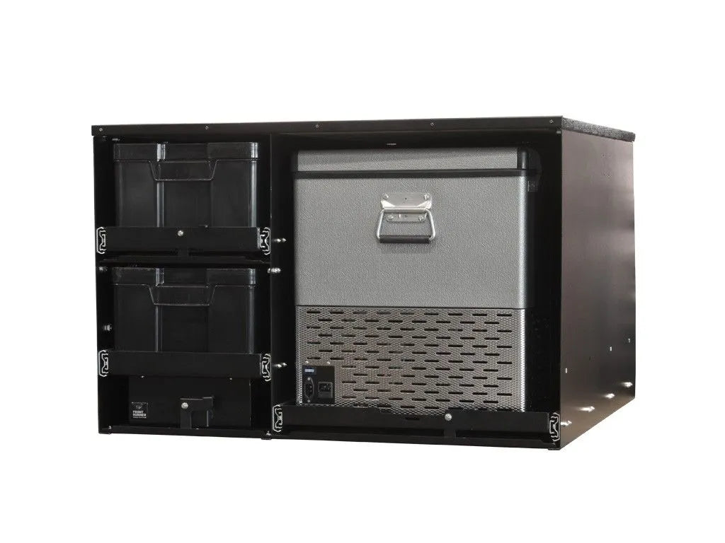 Front Runner 4 Cub Box Drawer & Fridge Slide Combo Front View