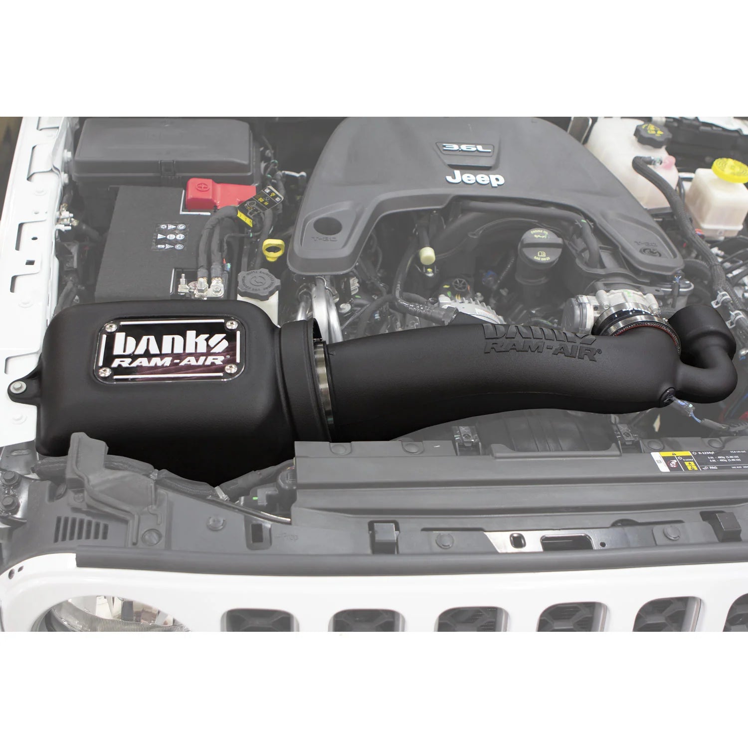 2018-2025 Jeep Wrangler JL 3.6L, and 2020-2025 Gladiator 3.6L Banks Ram-Air® Big-Ass Oiled or Dry Filter, Cold Air Intake System
