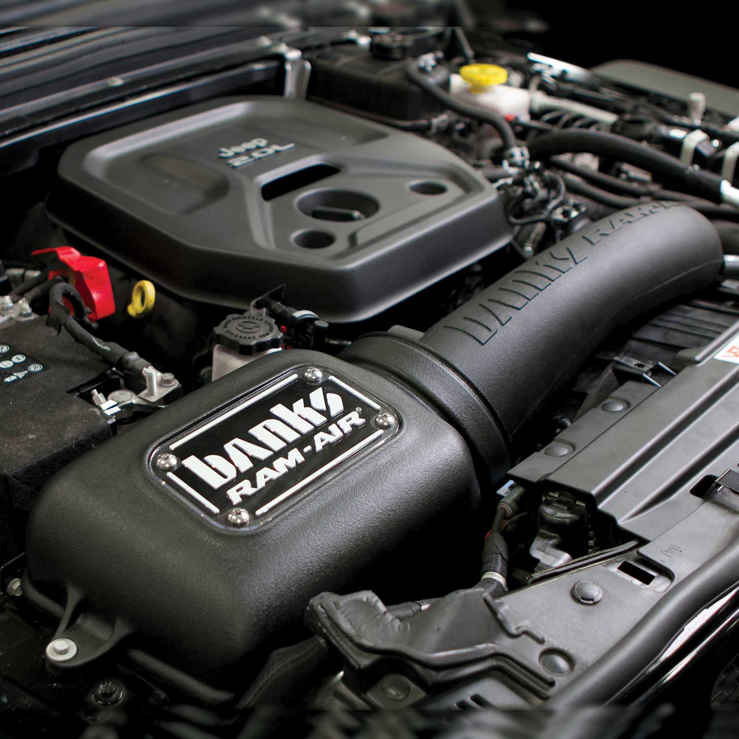2018-2023 Jeep Wrangler JL 2.0L Turbo Banks Ram-Air® Big-Ass Oiled or Dry Filter, Cold Air Intake System
