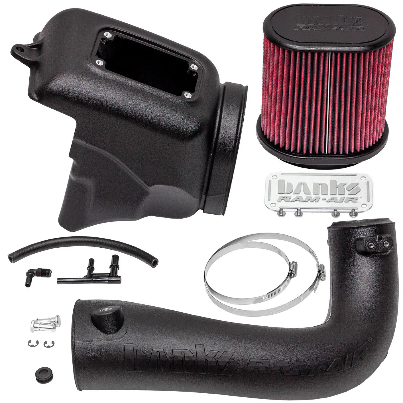 2018-2023 Jeep Wrangler JL 2.0L Turbo Banks Ram-Air® Big-Ass Oiled or Dry Filter, Cold Air Intake System