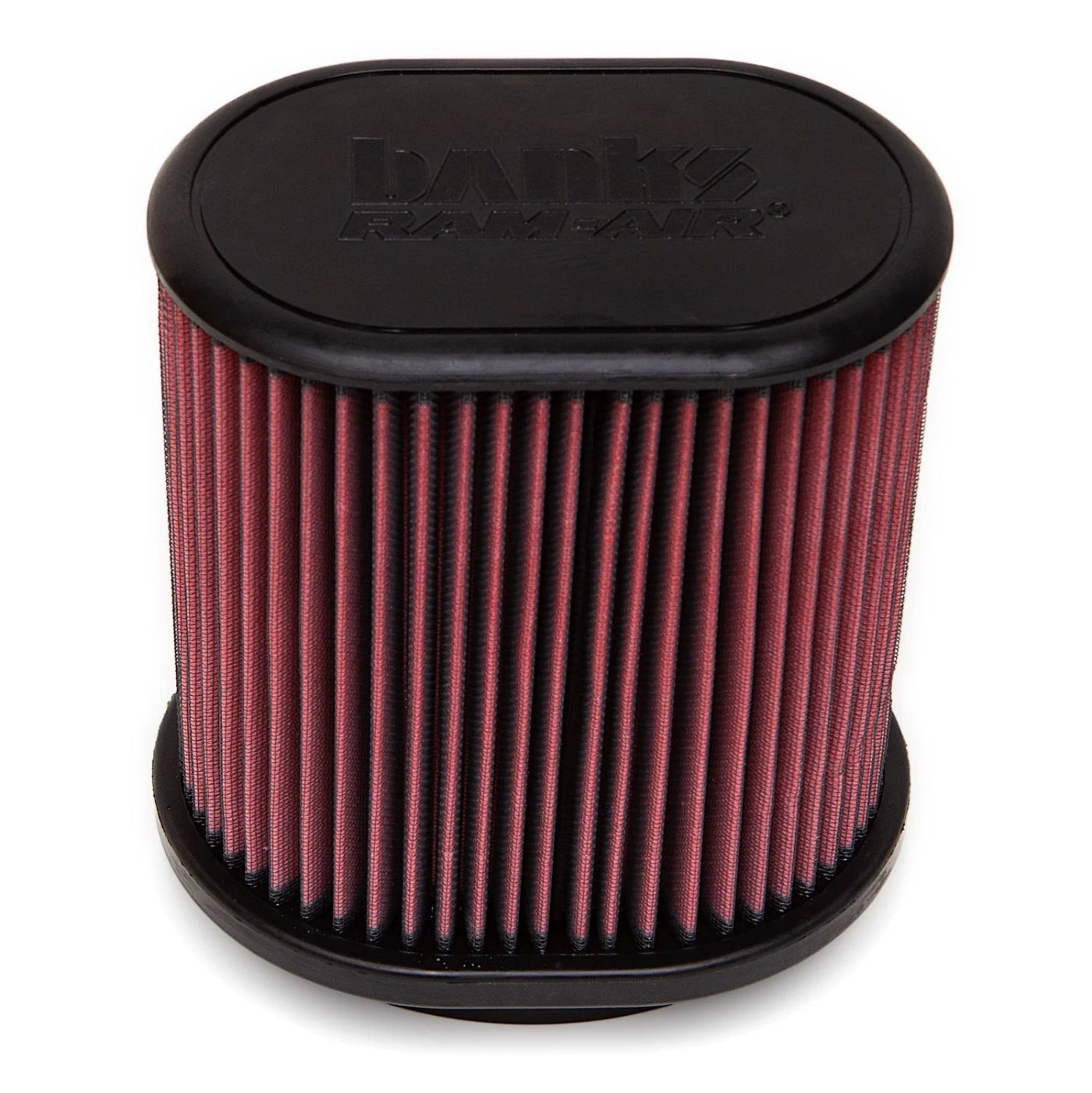 Air Filter Element Oiled or Dry Filter Front View Red