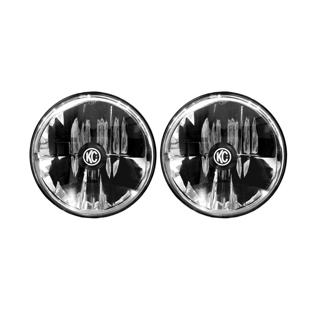 KC HiLites 7" Gravity® LED DOT Headlight | Driving Beam | Pair | 07-18 Jeep JK