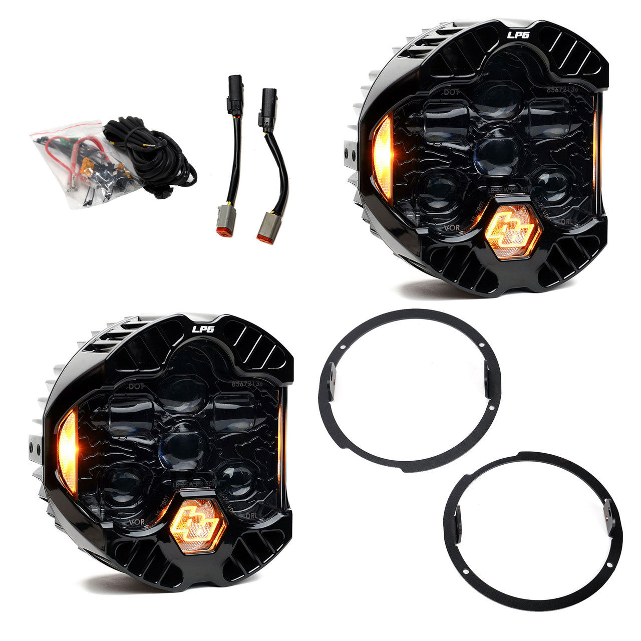 DOT LP6 LED Headlight Kit - Jeep 2007-2018 Wrangler JK; NOTE: w/LED Headlights
