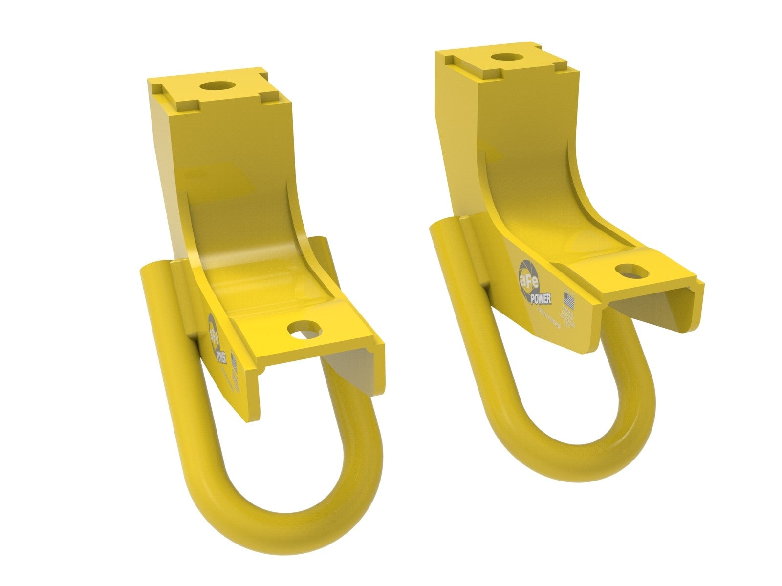 aFe 22-24 Toyota Tundra Control Front Tow Hooks (Yellow)