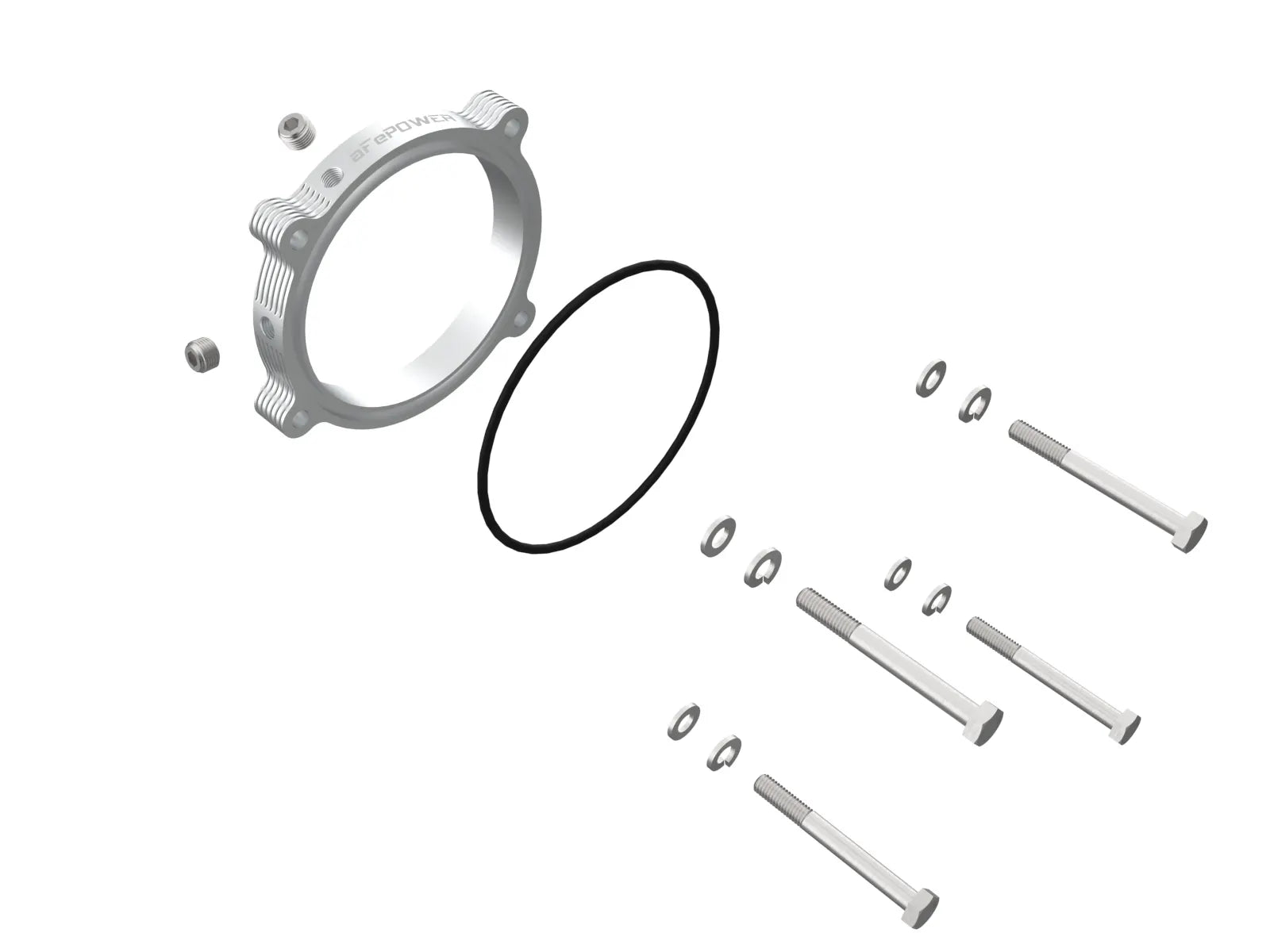 2021-2024 Ram TRX Silver Bullet Throttle Body Spacer Front View
