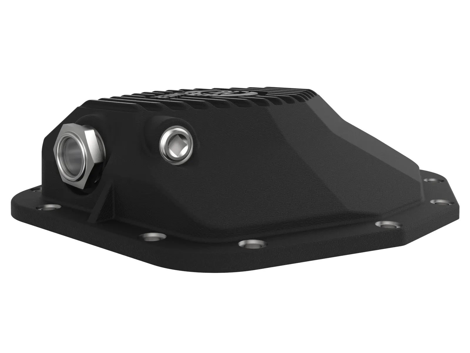 2025+ Ram RHO aFe POWER Pro Series Rear Differential Cover Black w/ Machined Fins