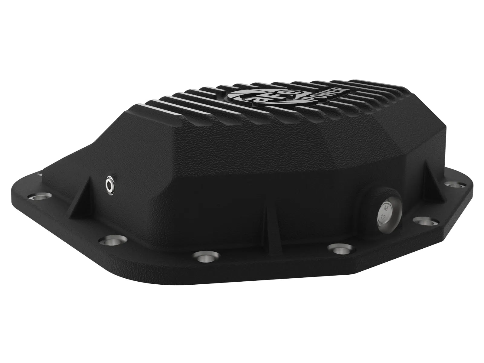 2025+ Ram RHO aFe POWER Pro Series Rear Differential Cover Black w/ Machined Fins