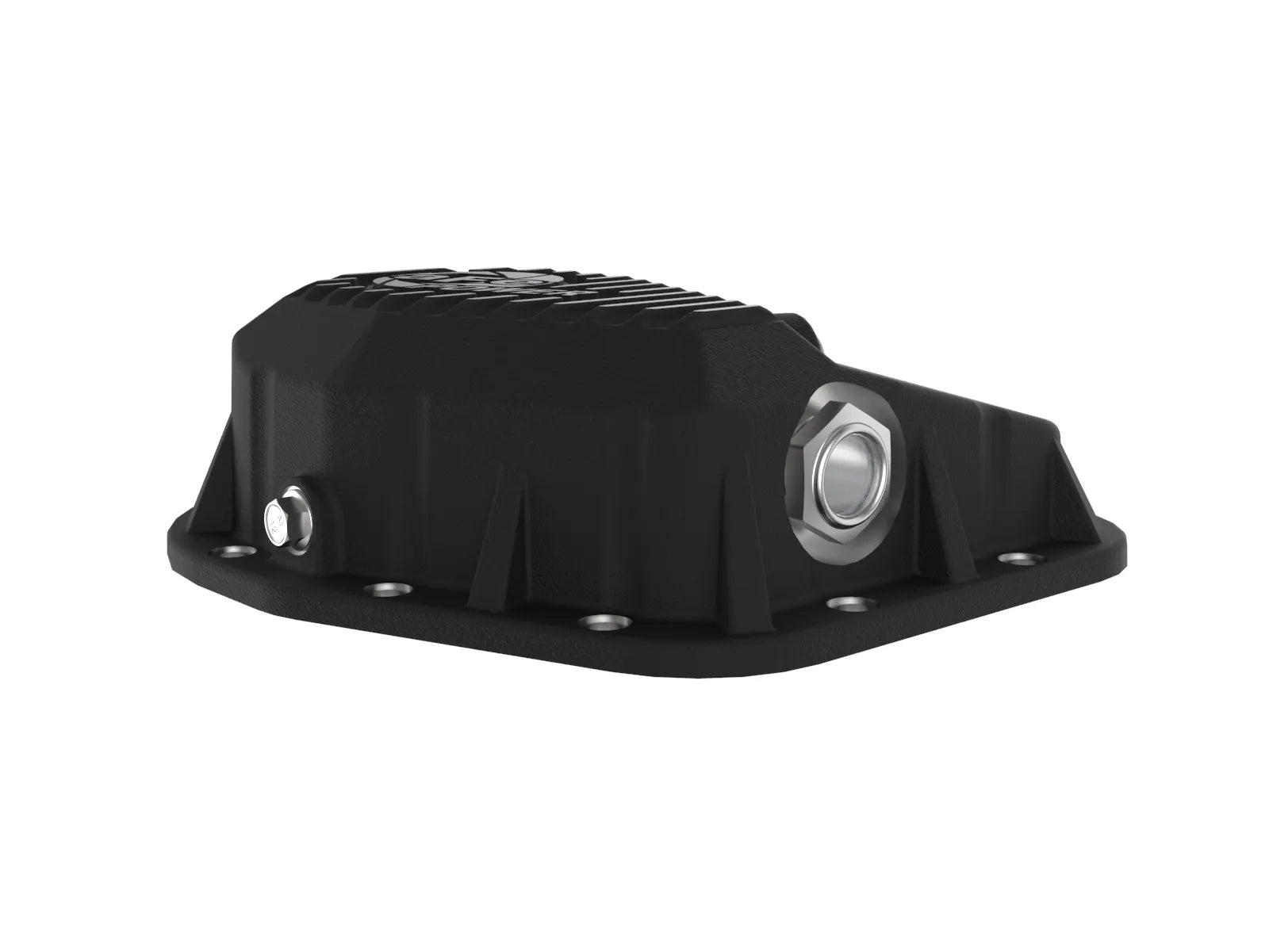 aFe POWER Pro Series Rear Differential Cover Black w/ Machined Fins Ford F-150/Raptor 97-23 (9.75-12) Side View Black