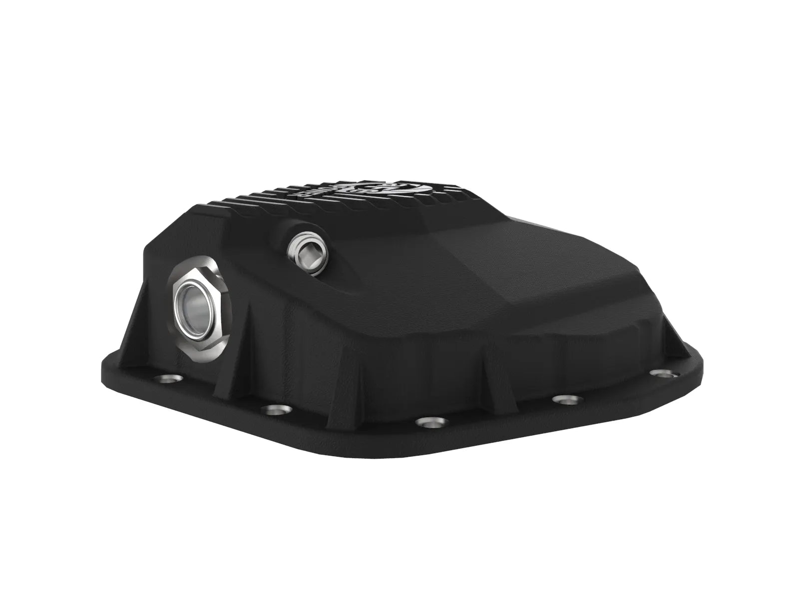 aFe POWER Pro Series Rear Differential Cover Black w/ Machined Fins Ford F-150/Raptor 97-23 (9.75-12) Side View Black
