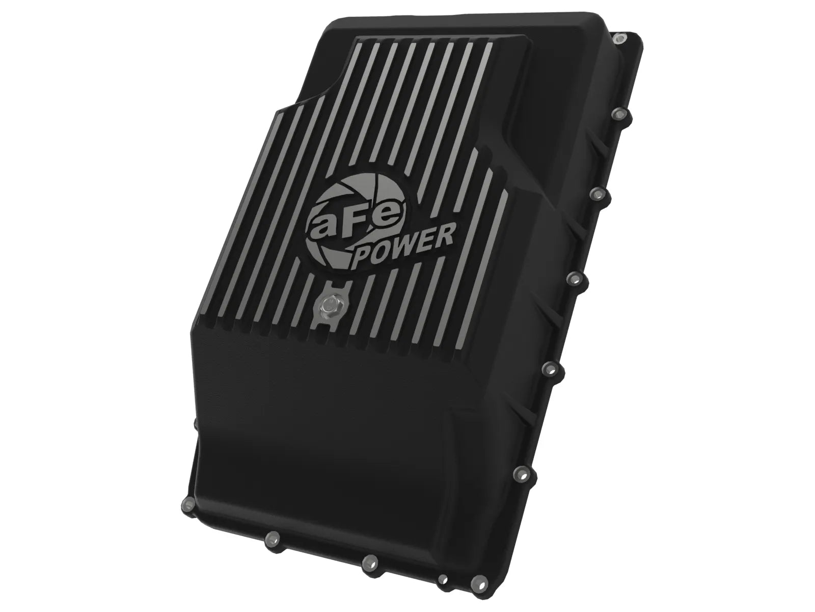 aFe POWER Pro Series Transmission Pan Black w/ Machined Fins Ford Trucks/SUVs 17-25 (10R60/10R80)