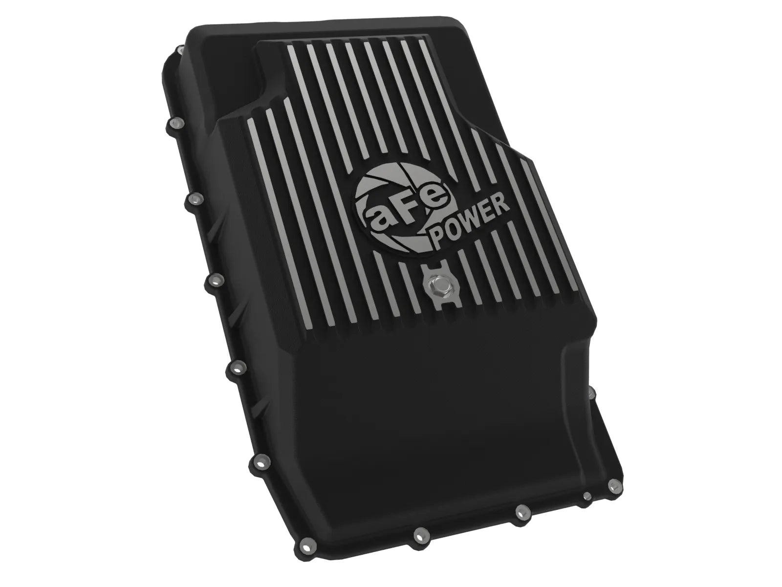 aFe POWER Pro Series Transmission Pan Black w/ Machined Fins Ford Trucks/SUVs 17-25 (10R60/10R80)