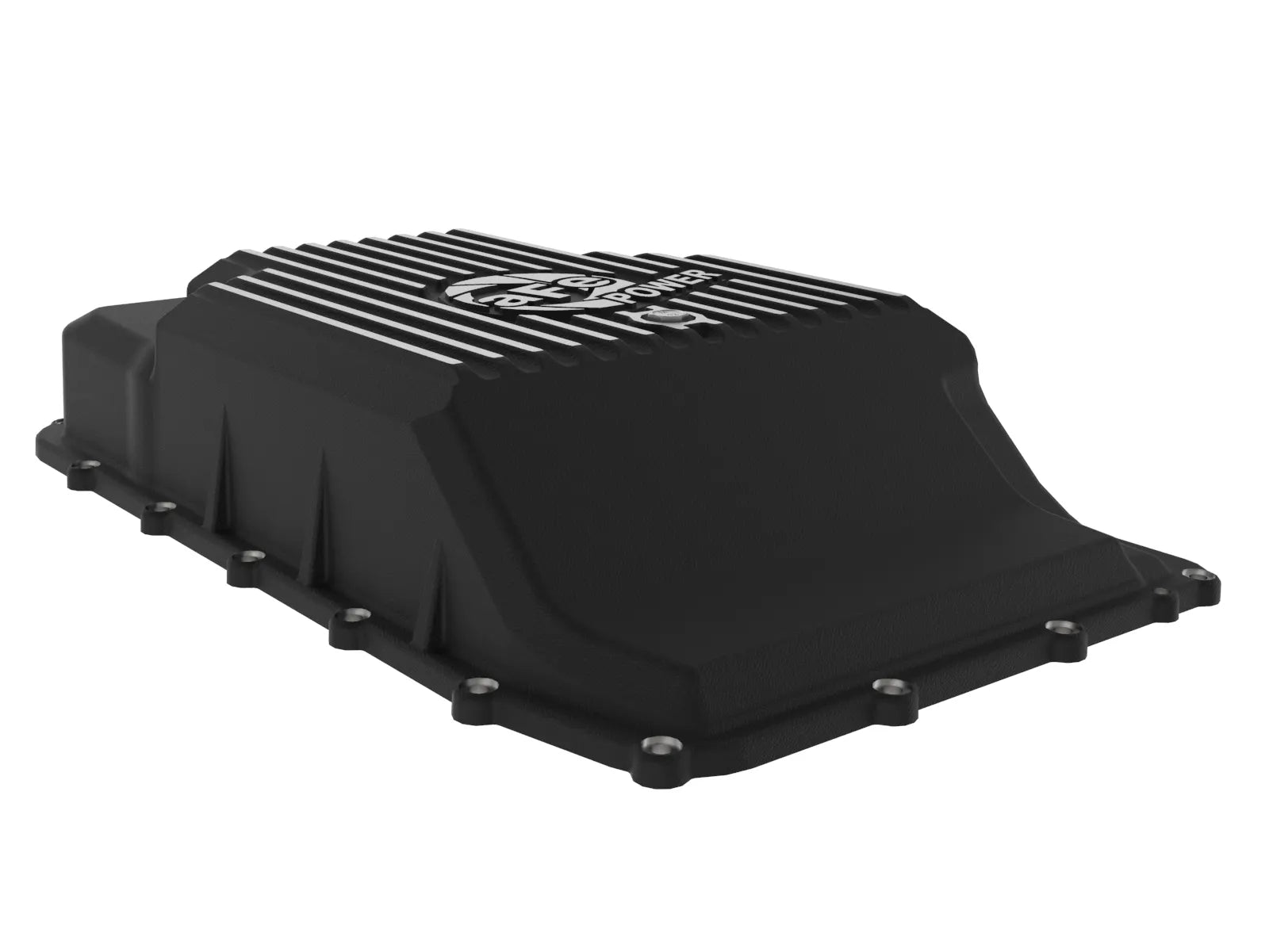 aFe POWER Pro Series Transmission Pan Black w/ Machined Fins Ford Trucks/SUVs 17-25 (10R60/10R80)